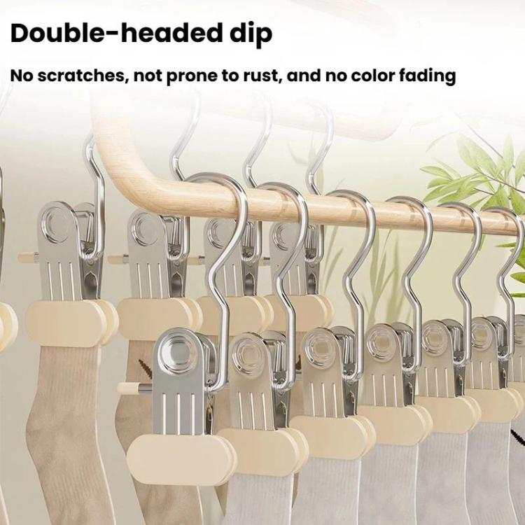 3sets/15pcs Multifunctional Portable Anti-Slip Cap Clip With Hook Non-Marked Storage Clip For Hats, Socks & Skirts