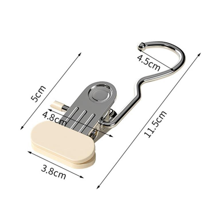3sets/15pcs Multifunctional Portable Anti-Slip Cap Clip With Hook Non-Marked Storage Clip For Hats, Socks & Skirts