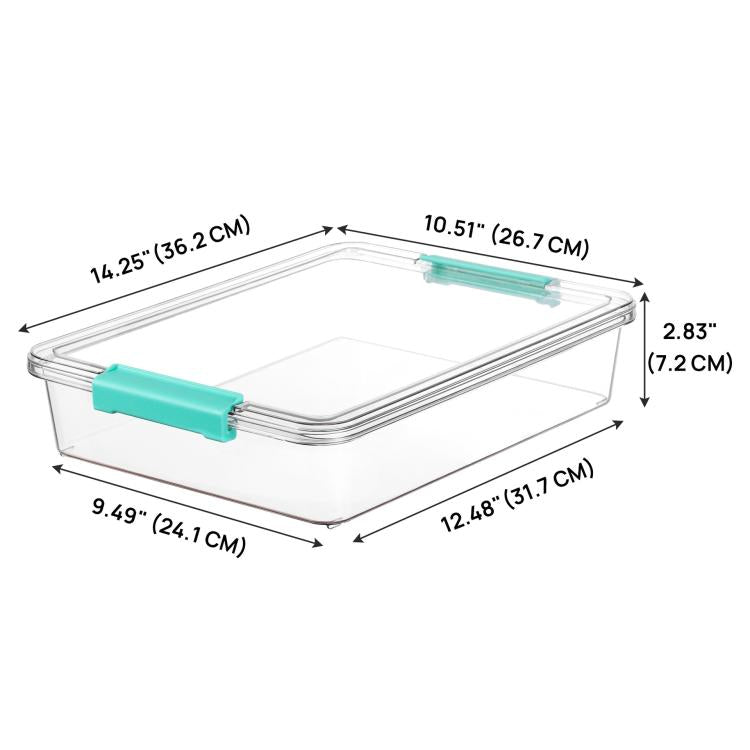 Transparent Stackable Storage Boxes With Lids Dustproof Plastic Toy Sorting Organizers, Single, 4pcs