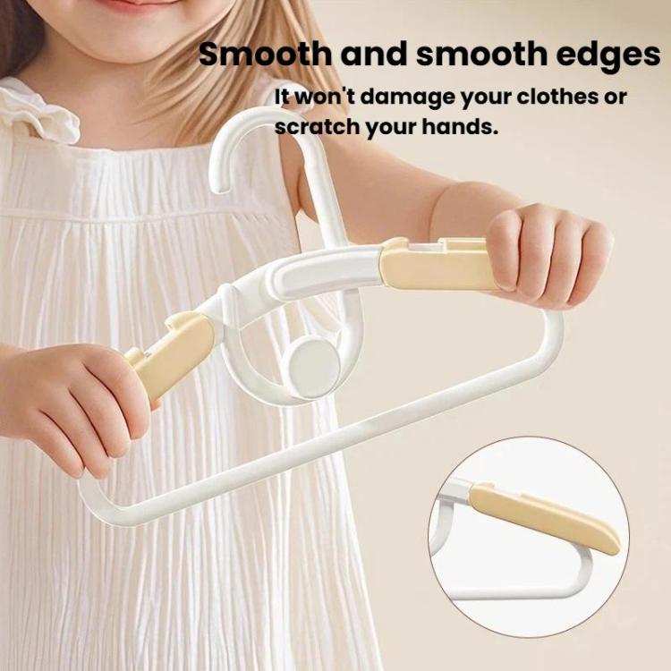 5pcs Kids Retractable Anti?Slip Hanger Stackable Non?Mark Clothes Hanger