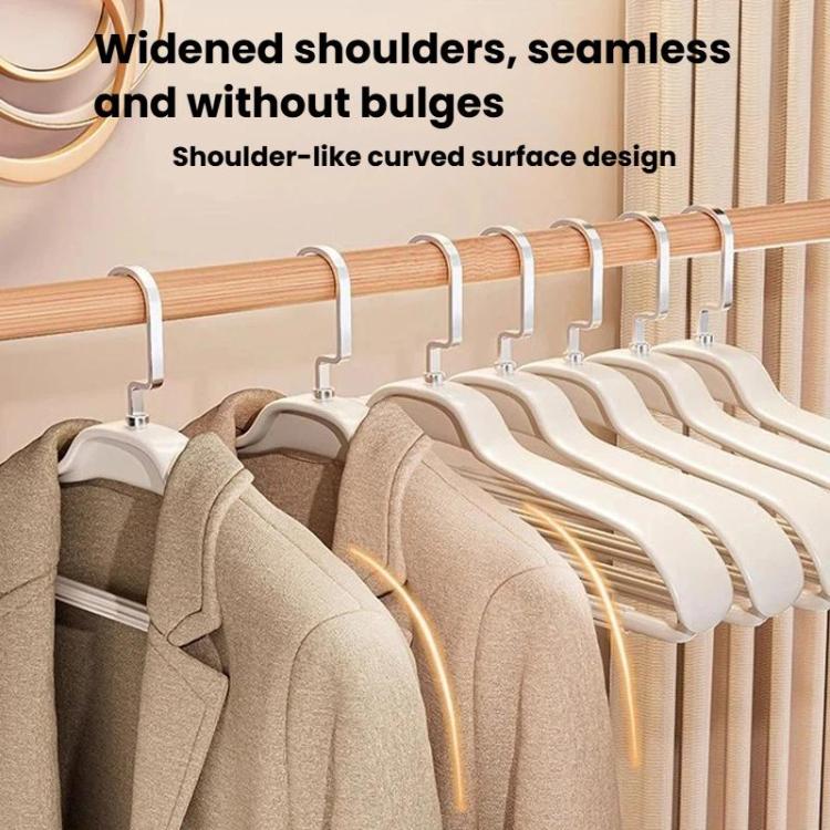 5pcs Household Wide-Shoulder Non-Mark Anti-Bump Hanger Non-Slip Coat Hanger, Man White, Man Orange, Man Grey, Woman White, Woman Pink, Woman Grey