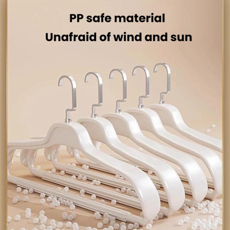5pcs Household Wide-Shoulder Non-Mark Anti-Bump Hanger Non-Slip Coat Hanger, Man White, Man Orange, Man Grey, Woman White, Woman Pink, Woman Grey