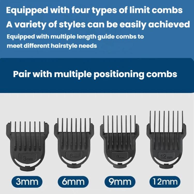 Multi-Function Electric Hair Clipper Home Use Trimmer Shaver Nose Hair Trimmer, Black Gray