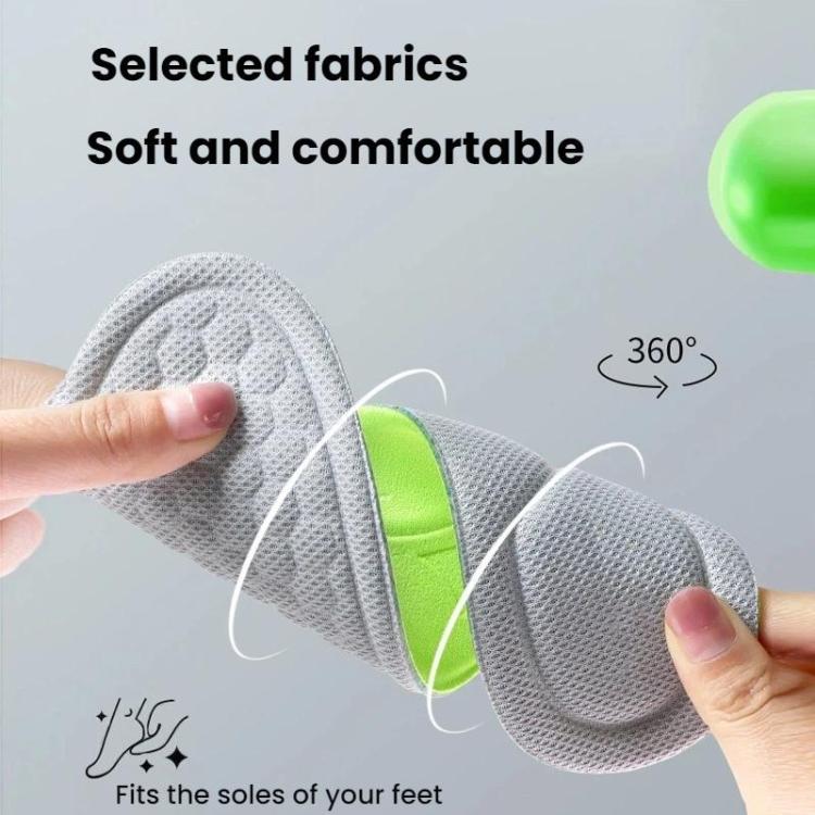 3pairs Odor-Resistant Breathable Ultra-Soft Sports Insoles, 35-36, 37-38, 39-40, 41-42, 43-44, 45-46