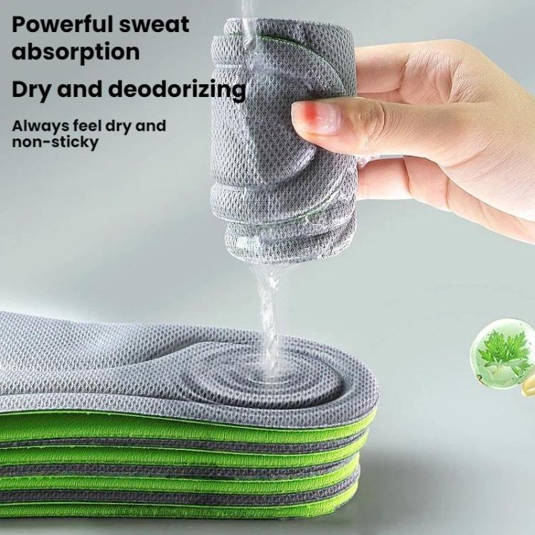 3pairs Odor-Resistant Breathable Ultra-Soft Sports Insoles, 35-36, 37-38, 39-40, 41-42, 43-44, 45-46