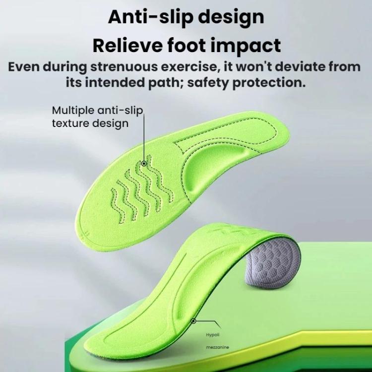 3pairs Odor-Resistant Breathable Ultra-Soft Sports Insoles, 35-36, 37-38, 39-40, 41-42, 43-44, 45-46