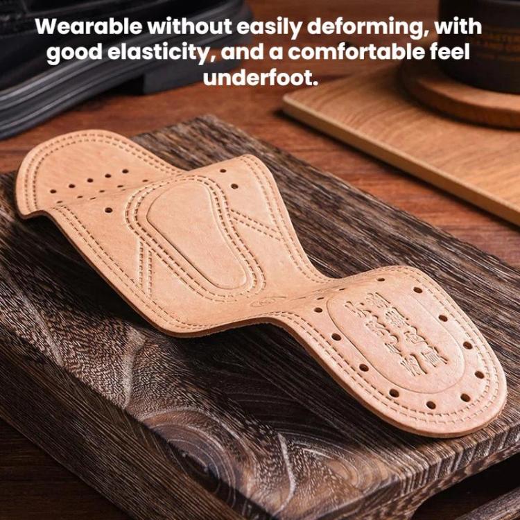 3pairs Sweat-wicking Breathable Shock-absorbing Thickened Leather Insoles, 36, 37, 38, 39, 40, 41, 42, 43, 44, 45