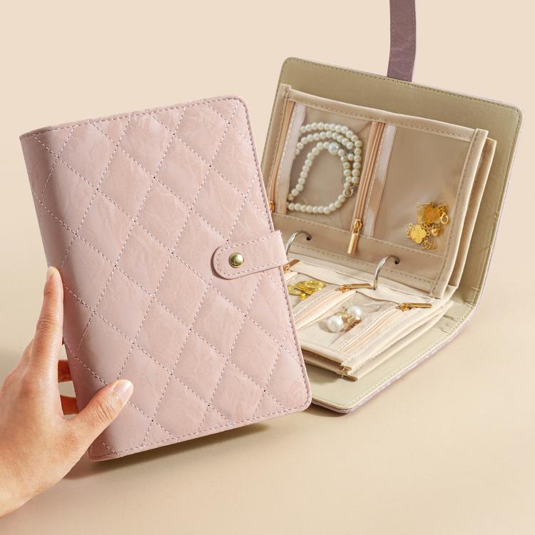 Jewelry Organizer Book for Gold & Silver With 5 Removable Velvet-Lined Pages Portable Anti-Tarnish Travel Case
