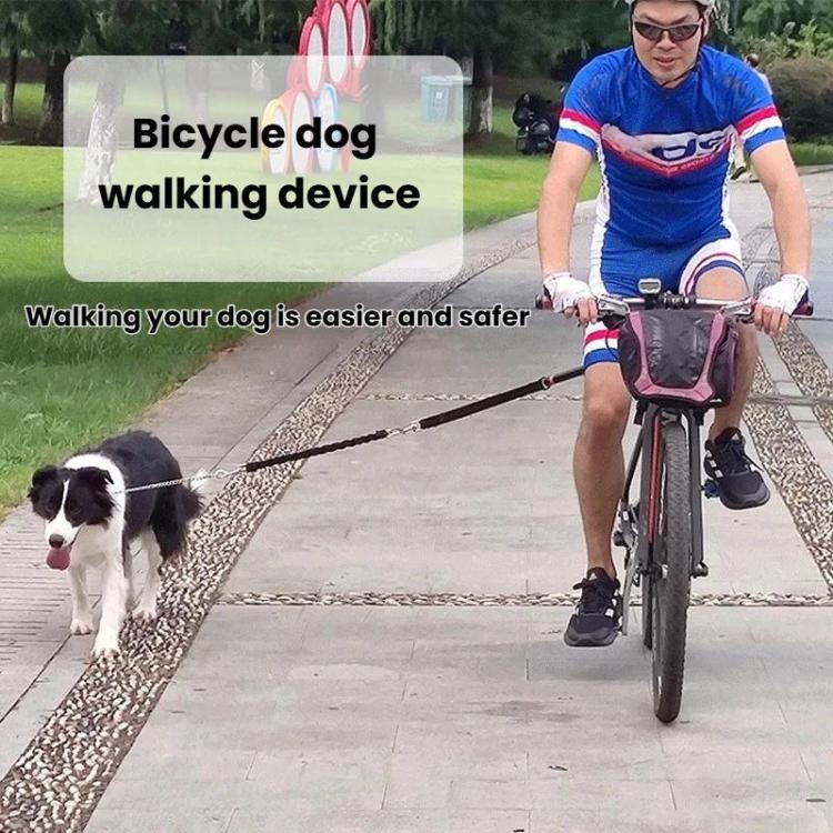 360-Degree Rotation Anti-Pull Dog Leash For Cycling Elastic Buffer Bungee Dog Leash, 360-Degree Rotation