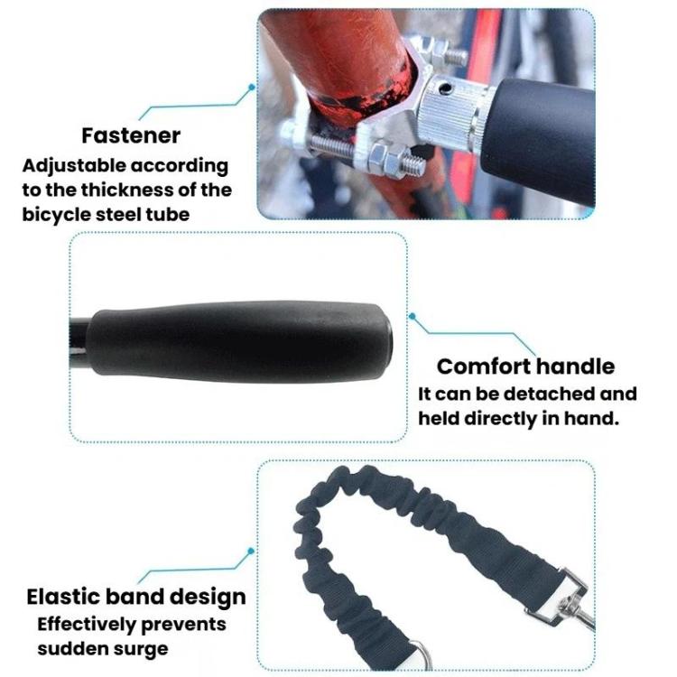 360-Degree Rotation Anti-Pull Dog Leash For Cycling Elastic Buffer Bungee Dog Leash, 360-Degree Rotation