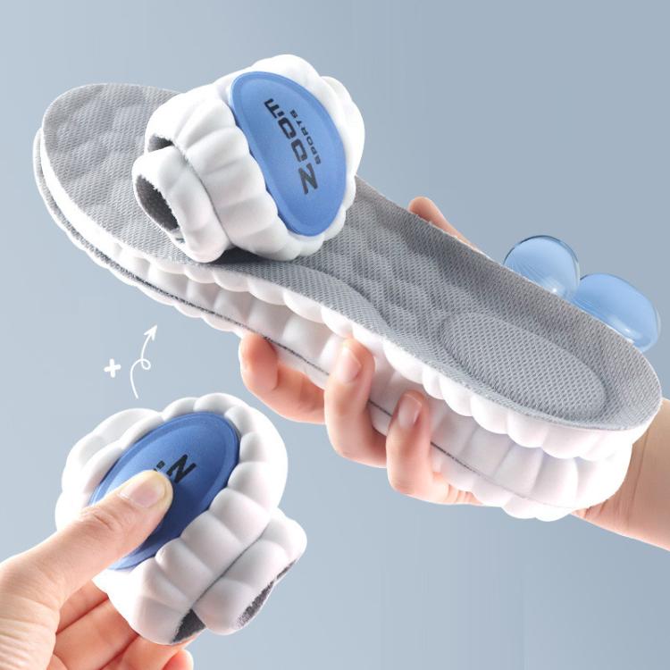 ZOOM Sports Air Cushion Shock Absorption Breathable Odor-Resistant Arch Support Insoles, 35-36, 37-38, 39-40, 41-42, 43-44, 45-46