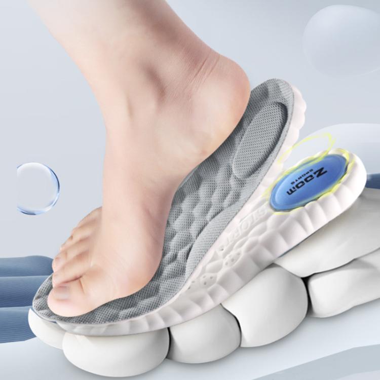 ZOOM Sports Air Cushion Shock Absorption Breathable Odor-Resistant Arch Support Insoles, 35-36, 37-38, 39-40, 41-42, 43-44, 45-46