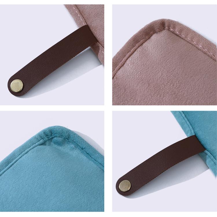 Roll-Up Velvet Jewelry Organizer Bag, Multi-Compartment Storage for Gold Necklaces, Bracelets & Accessories