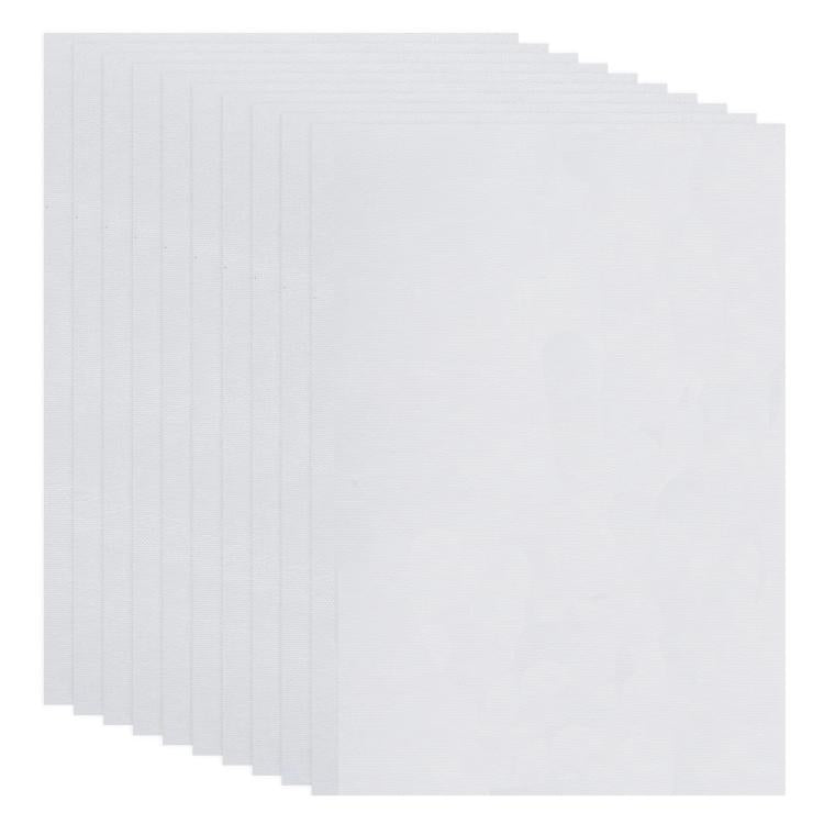 Odorless A4 Water-Soluble Adhesive Non-Woven Fabric Self-Adhesive DIY Embroidery Paper, 10pcs 21 x 30cm