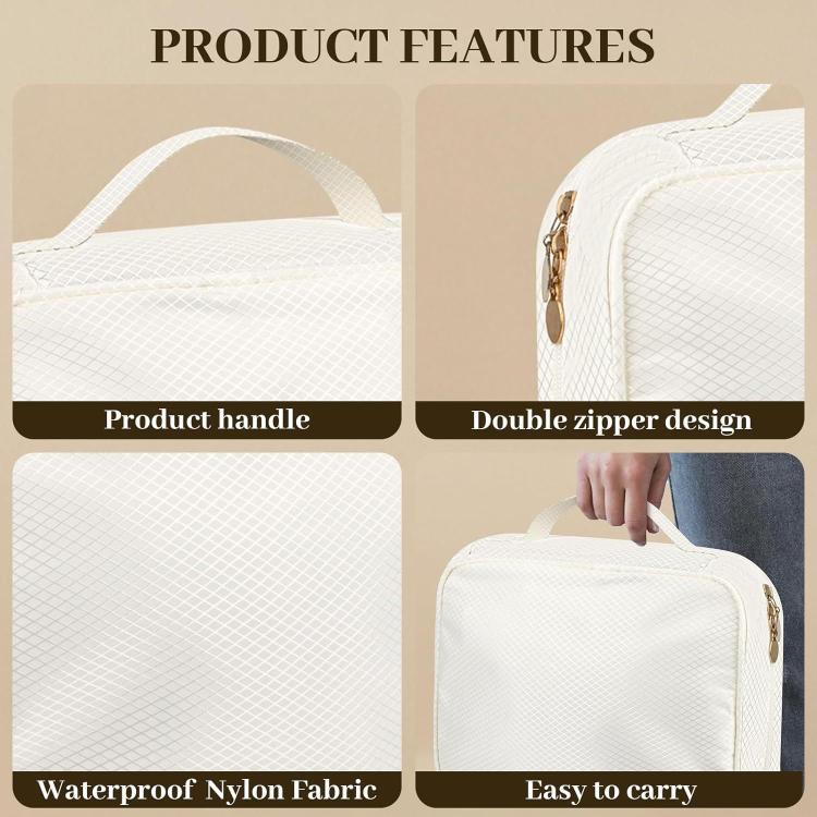 Jewelry Carry Case with 5 Clear Zipper Pages Ring Earring Necklace Organizer