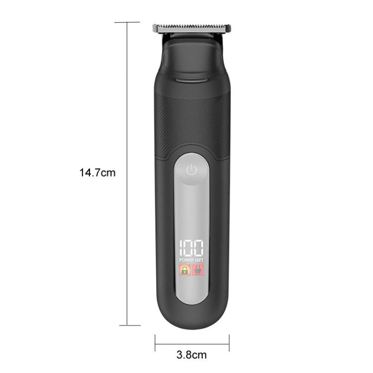 YJ-102 5 In 1 Multifunctional Men Hair Trimmer With Light IPX6 Waterproof For Hair & Nose Trimming, YJ-102