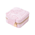 Portable Travel Jewelry Organizer Pouch with Water Ripple Velvet Leather Texture for Earrings, Necklaces, Rings and Accessories