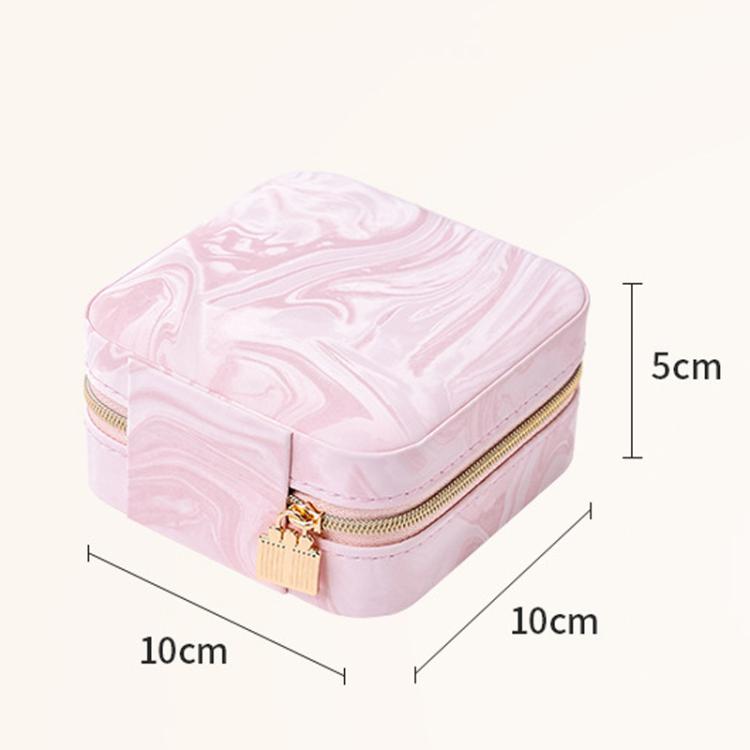 Portable Travel Jewelry Organizer Pouch with Water Ripple Velvet Leather Texture for Earrings, Necklaces, Rings and Accessories