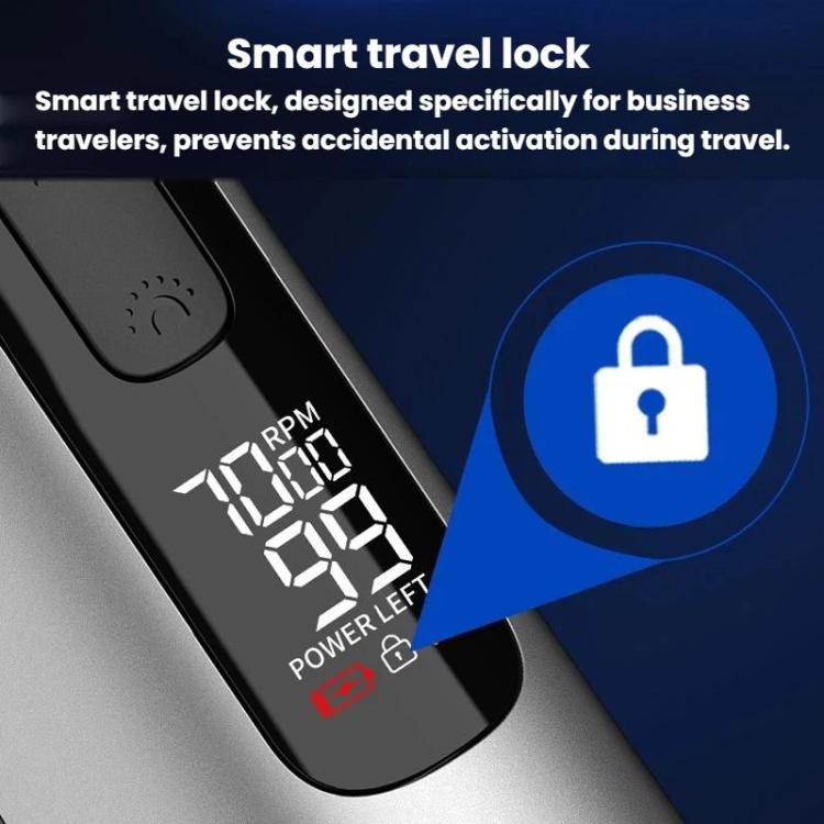 5 In 1 Multifunctional Electric Hair Clipper With LED Light IPX6 Waterproof Hair Trimmer & Nose Trimmer, With LED Light