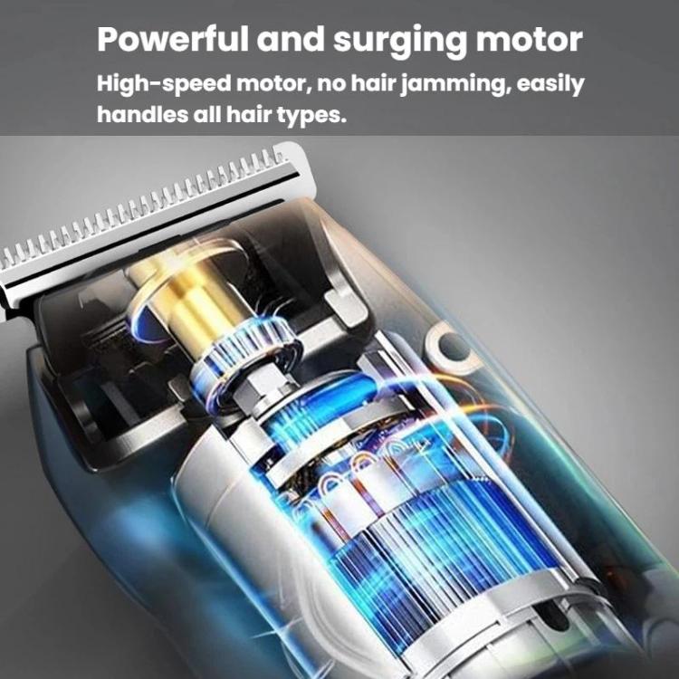 5 In 1 Multifunctional Rechargeable Hair Clipper With Digital Display IPX6 Waterproof Nose & Body Hair Trimmer