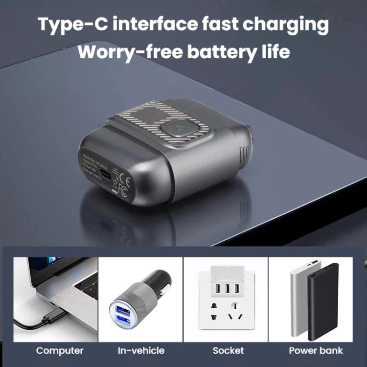 KS-8800 3 Blade Heads Reciprocating Electric Shaver With LCD Display IPX6 Waterproof Razor