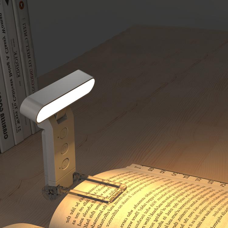 USB Rechargeable Clip Reading Lamp With LED Folding Bookmark
