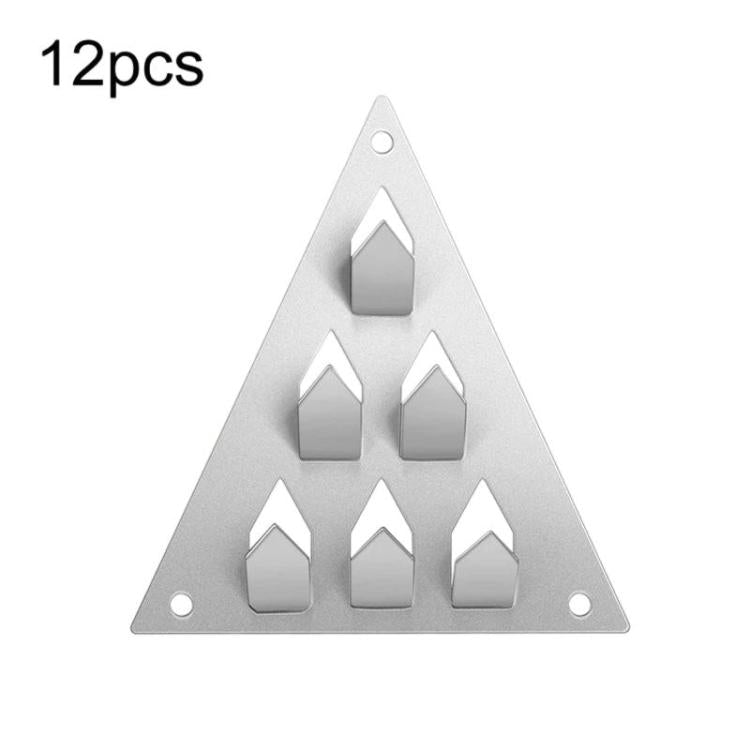 Push-In Acoustic Panel Clamp Triangle Base For Acoustic Panel Installation, 12pcs
