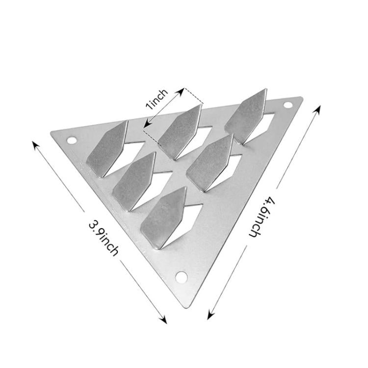 Push-In Acoustic Panel Clamp Triangle Base For Acoustic Panel Installation, 12pcs