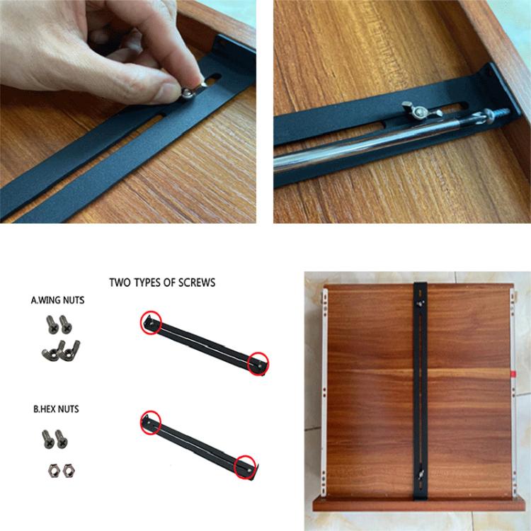 Drawer Repair Kit Furniture Reinforcement Repair Brackets For Wood / Particle Board / MDF Drawer Cabinets, 1, 2