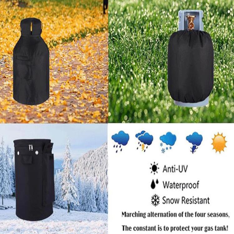 Waterproof Dustproof Propane Tank Cover Ventilated Gas Cylinder Protective Bag, Small, Large