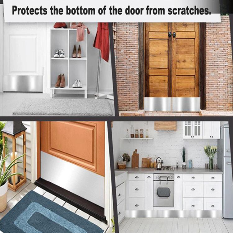 Indoor & Outdoor Door Kick Plate Metal Door Panel Protector, Door Kick Plate