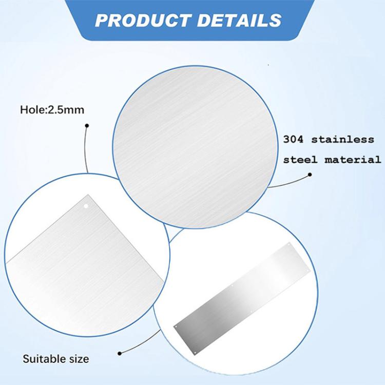 Indoor & Outdoor Door Kick Plate Metal Door Panel Protector, Door Kick Plate