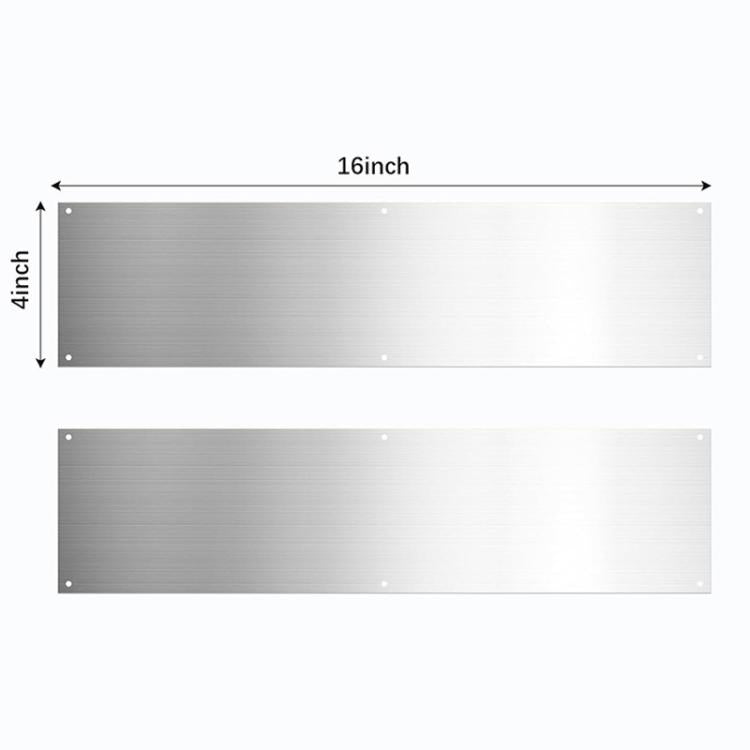 Indoor & Outdoor Door Kick Plate Metal Door Panel Protector, Door Kick Plate