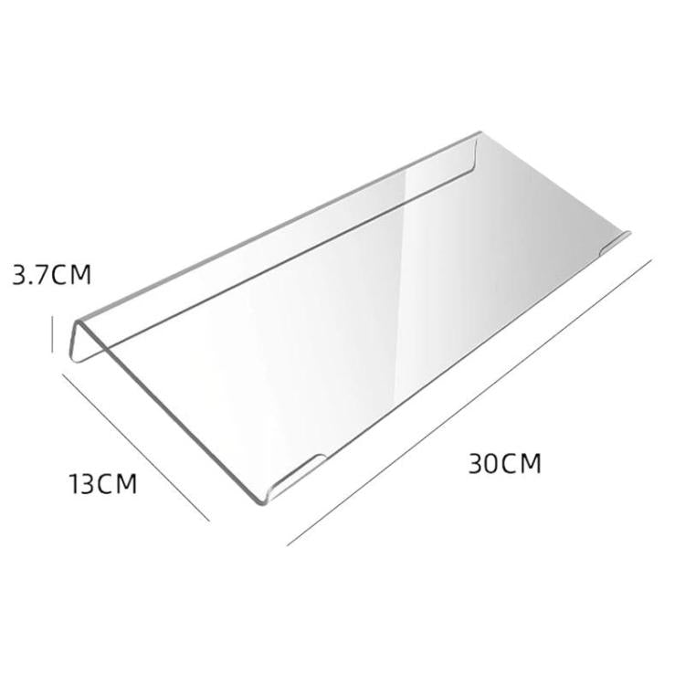 Acrylic Desktop Keyboard Stand Computer Shelf & Typing Support Bracket, Small, Large, Small With Anti-Slip Strip, Large With Anti-Slip Strip