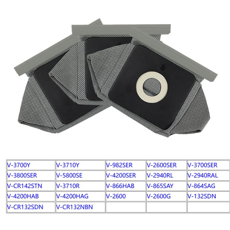 2pcs /Pack Dust Bags For LG Vacuum Cleaner V3700SER / V3800SER / V5800SE / V2600 / V-CR142STN / V-3710R / V-4200HAB, For LG V3700SER