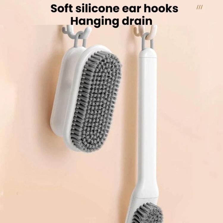 Ordpro Multifunctional Rotatable Long-Handle Cleaning Brush Portable Soft-Bristle Shoe Brush
