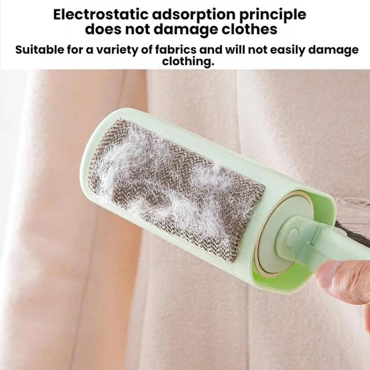 3 In 1 Household Soft-Bristle Brush Dust Remover Lin Roller, White, Pink, Blue, Green