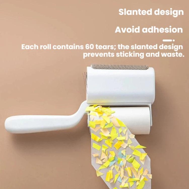 3 In 1 Household Soft-Bristle Brush Dust Remover Lin Roller, White, Pink, Blue, Green