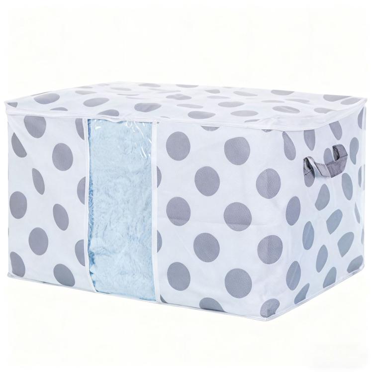 Non-Woven Printed Cotton Quilt Dustproof Storage Bag, 42x27x50cm, 60x43x36cm