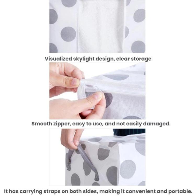Non-Woven Printed Cotton Quilt Dustproof Storage Bag, 42x27x50cm, 60x43x36cm