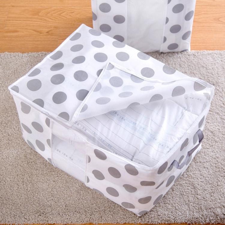Non-Woven Printed Cotton Quilt Dustproof Storage Bag, 42x27x50cm, 60x43x36cm