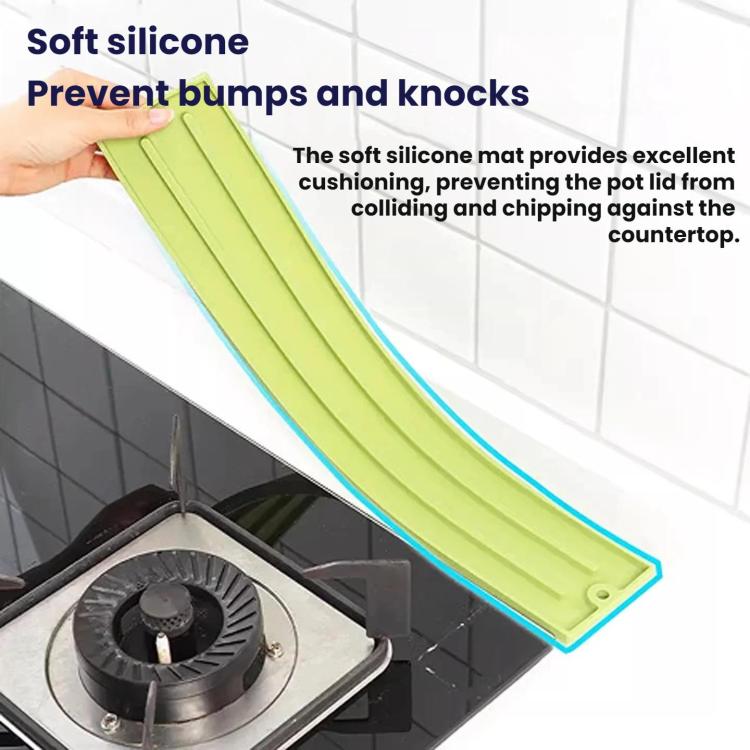 Narrow Non-slip Draining Kitchen Stovetop Spatula Storage Mat