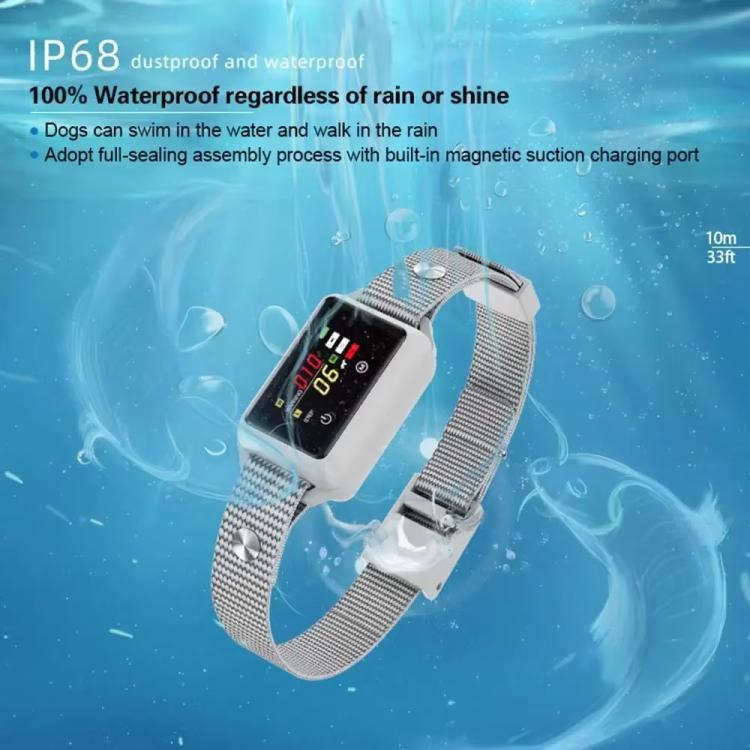 B801 Smart No-Shock Bark Collar For Dogs With Color Screen & Anti-False Trigger, IP68 Waterproof, Magnetic Charging, No-Shock