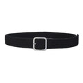 Woven Canvas No Perforation Square Buckle Belt, 105cm