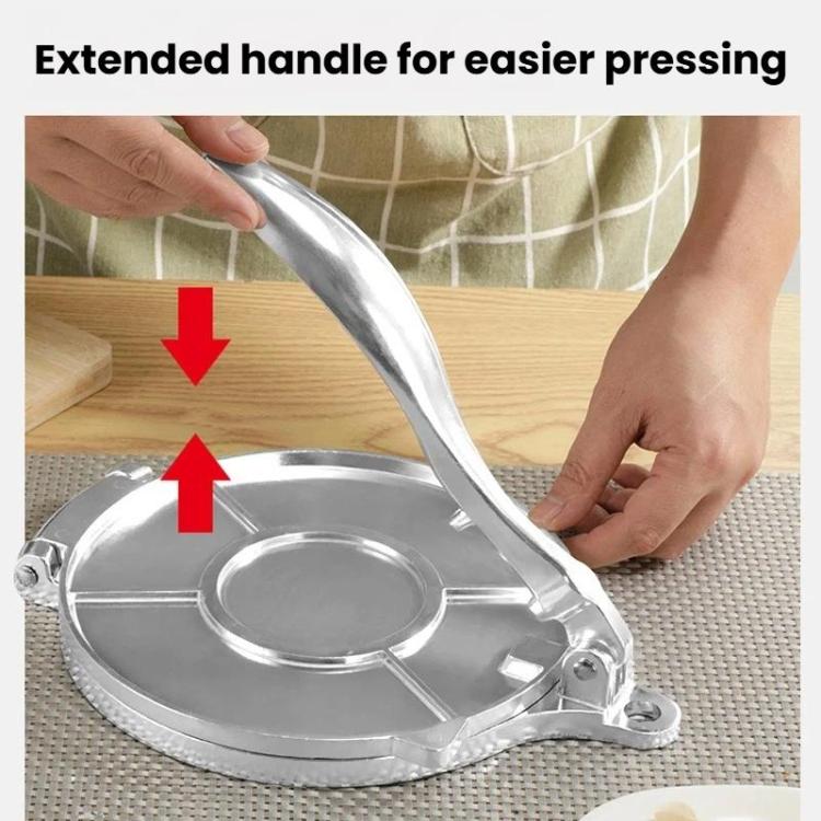Aluminum Alloy Manual Dough Press Round Dumpling Wrapper Pastry Mold, Large Black, Small Black, Large Silver, Small Silver