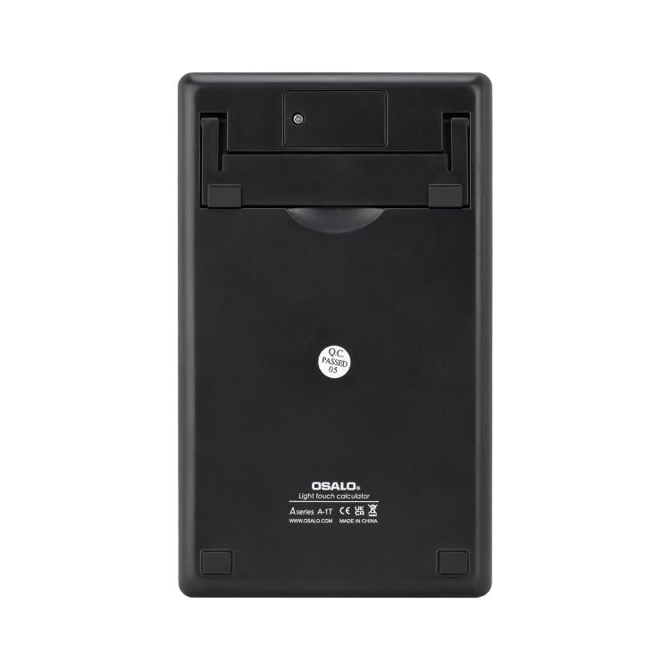 OSALO  A-1T  Tax Calculator with 12-Digit Display, Flip-Up Stand & Solar/ Button Battery Dual Power, A-1T