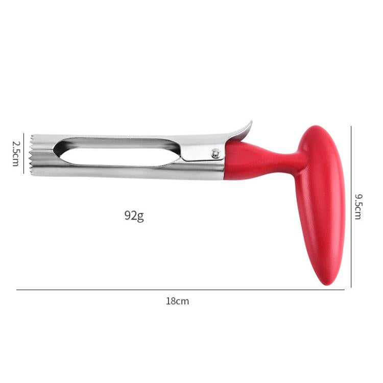 LsCook Stainless Steel Fruit Corer Plastic-Handled Fruit Core Remover