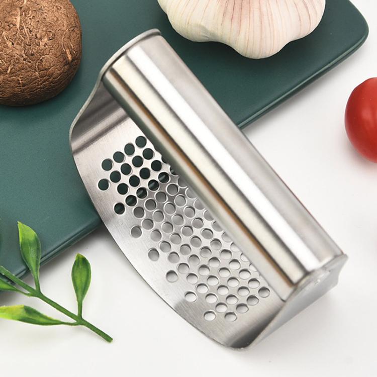 Stainless Steel Curved Garlic Press Kitchen Garlic Crusher, LsCook PHZ90C 3pcs /Set 1.8cm Thick
