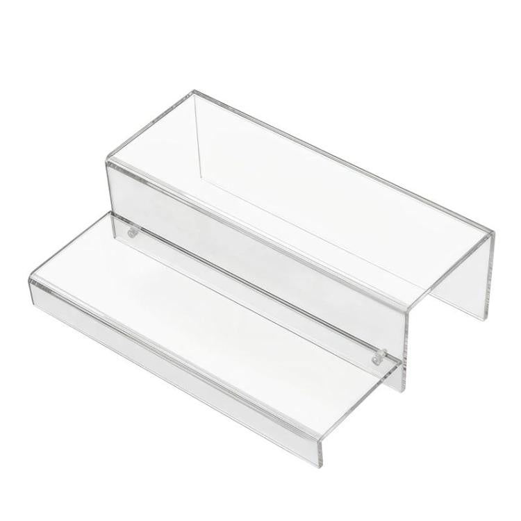 2-Tier Acrylic Wine Cabinet & Bottle Rack For Displaying Action Figures, Cakes, Perfumes, YX239