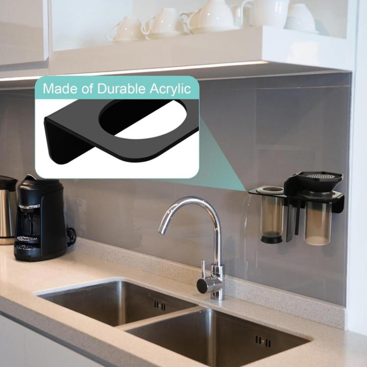 Coffee Maker Wall-Mounted Acrylic Holder For Original AeroPress Coffee Press, YX238